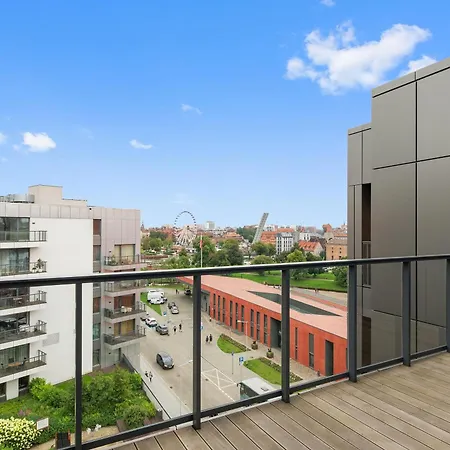 Apartment Blue Mandarin Riverside Premium Ii Sauna & Gym Danzig